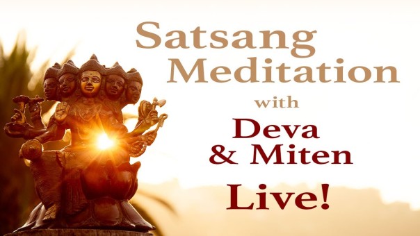 Deva & Miten's Monthly Satsang Meditation, Saturday 15th April 2023